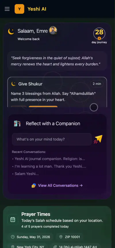 Islam greeting and daily guidance preview